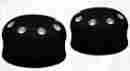 0214-0243 Covingtons Axle Caps Black For