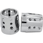 04-07 Axl-gat-xh-tour Avon Grips Chrome Gatlin Front Axle Nut Covers For 00-07 Harley Touring Dyna 717163747160