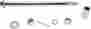 07-802 Battistinis Custom Cycles C-thru Hidden Axle With Tear Drop Cap Fits 2000-2007 Fl