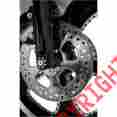 Yaxle08-bdc 08-14 Paul Yaffe Originals Black Domino Flush Mount Y-axle 25mm Harley Flhx Flht Flhr