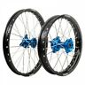 1447520064 Tusk Impact Complete Front Rear Wheel Kit Black Rim Silver