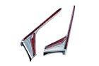 3237 Kuryakyn L.e.d Vertical Rear Light Strips Chrome Pair 737452454135