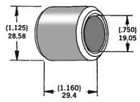 339293 Harddrive Axle Spacer Zinc