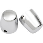 5811 Custom Cycle Engineering Chrome Gumdrop Rear Axle Caps For 1986-2007 Harley Fxst Flst