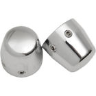 5812-2 Custom Cycle Engineering Chrome Gumdrop Front Axle Caps For 1984-2006 Harley Models