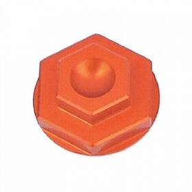 Ktm-fan02-o 7602 Racing Front Axle Nut Orange
