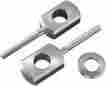 8394126 Drag Specialties Ds Rear Axle Block Adjusters Harley Flh Electra Glide 1973-1984
