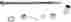 8725287 Drag Specialties Ds Chrome Axle Kit Rear Harley Fxsti Softail Standard 2001-2006