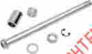 8732711 Drag Specialties Ds Chrome Axle Kit Rear Harley Fxstc Softail Custom 2008-2010