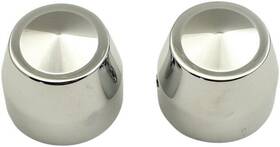 Tac102-ec Accutronix Elite Axle Caps Chrome Front 25mm #tac102-ec Harley Davidson