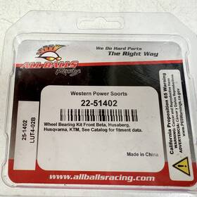 22-51402 All Balls Front Wheeel Bearing Kit Beta Husqvarna Ktm