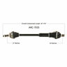 Arc-7035 Open Trail Moose Utility Fully Assembled Complete Atv Utv Axle