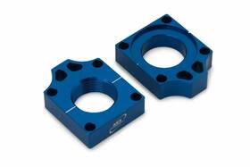 18678 As3 Performance New Chain Adjuster Rear Axel Blocks Blue - Part#