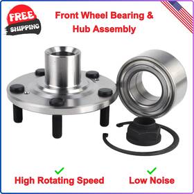 Br930580k Autoround Front Wheel Bearing And Hub Assembly Compatible With Honda Cr-v 2002-06