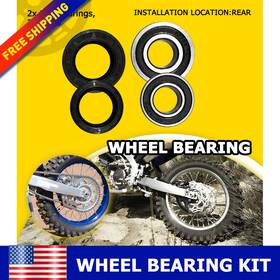 Xpd-lg-48942 Auxito 25-1252 Silver For Yamaha Wr450f 2003-2018 Rear Wheel Bearings And Seals