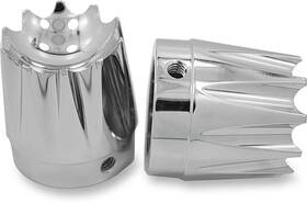 Avon Grips 717163011636 Excalibur Axle Nut Covers - 1 Inch Chrome Axl-ex-ch