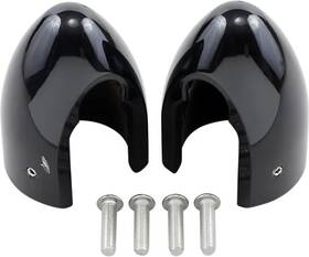 8nfsgfjorw Baron Fork Bullets Front Axle Cap Nut Covers Blk Suzuki Intruder 1400g 87-04
