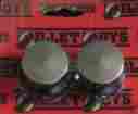Bb0057 Billet Boys Usa Chrome Front Axle Caps For Harley-davidson