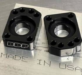 Bdp-ab7-bk Bdp Racing Kx 85/100/112 Axle Blocks - Black Made In Usa