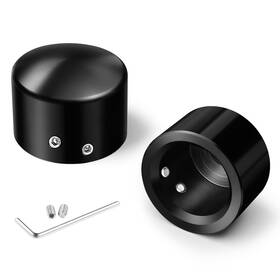 Dpos5065worsl31jsr Benlari Cnc Front Axle Nut Covers Fit For Harley Black Caps Compati