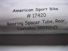 41168-97y Buell Spacer Inner Bearing Rear Wheel Castaloy