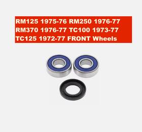 Kwf-013 Buzzard Racing Suzuki Ts100 Tc100 Ts125 Tc125 1972-1977 Front Wheel Bearing And Seal Kit New