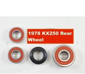 Brkw-r012 Buzzard Racing Parts 1978 Kx250 Kx 250 A4 Rear Wheel Bearings And Seal Set New