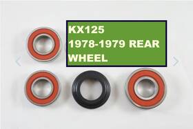 Kwf-010 Buzzard Racing Parts Kx125 1978 - 1979 Rear Wheel Bearings And Seal Set New