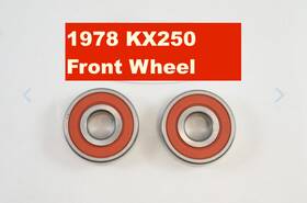 Kwf-012 Buzzard Racing Parts 1978 Kx250 Kx 250 A4 Front Wheel Bearings Set New