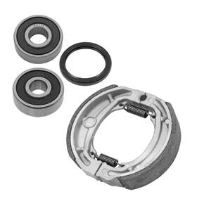 Caltric 601b6201 Rear Wheel Bearings Seals And Brake Shoes Kit Kawasaki Klx125 Klx125l 2003-2006