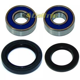 Br111aa2026 Caltric Front Wheel Ball Bearing And Seals Kit For Kawasaki Ex500 Ninja 500 500r 94-09