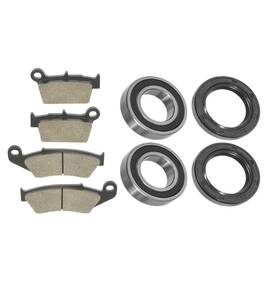 Caltric Mp118aa2008 Front Rear Brake Pads And Wheel Bearings Seals Kit Kawasaki Kx450f 2006-2018