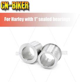 Cb-hd057 Cb Cnc Pair Wheel Bearing Sealed Reducers 1 Inch To 3/4 Axle Reducer Spacer For Harley