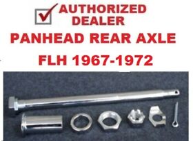 64051-64083ccr Chrome Rear Axle Kit Heat-treated 1967-1972 Harley Flh Fxe Replaces Oem 41662-67