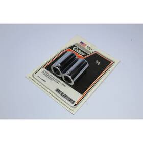 2446-2 Colony Chrome Domed Rear Axle Adjuster Covers -