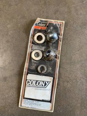 8606-6 Colony Chrome Plated Acorn Rear Axle Hardware Kit For Harley Davidson Xl/fx