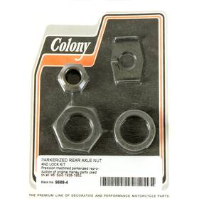 9688-4 Colony Parkerized Rear Axle Nut And Lock Kit -