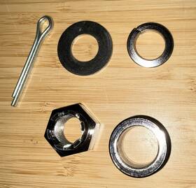 64-084 Custom Chrome Axle Hardware Kit