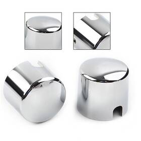 Dictorcoltd 550732483010 Aluminum Chrome Axle Cap Nut Cover Pair For Harley Softail Deuce Fxstd Springer
