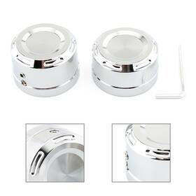 Dictorcoltd 550748616792 1 Pair Rear Axle Bolt Nut Cap Cover For Harley Softail 2018-2023 Chrome