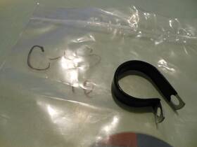 C-113 Dixie Chopper 2 New Oem Clamp - 1 Inch Id Rubber Coated Qty.2 #
