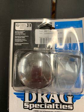 0214-0449 Drag Specialties Chrome Rear Axle Nut Covers Harley Softail Fxst Fxd Dyna 08-17