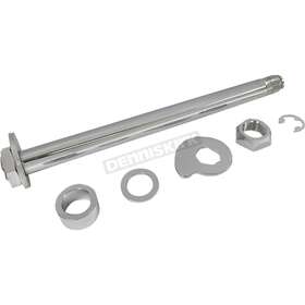 0214-1966 Drag Specialties Chrome Rear Axle Kit -