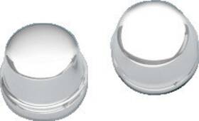 0309-0217 Drag Specialties Axle Caps - Chrome Front 00-07 Flh/flt