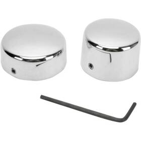 139085 Drag Specialties Ds Chrome Axle Caps Rear Harley Davidson