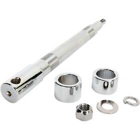 16-0324nu Drag Specialties 2000-2007 Harley Flt Flh Front Axle Kit Chrome