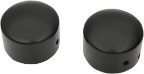 187074 Drag Specialties Ds Axle Covers Front Black Harley-davidson Flh/flt 08-23