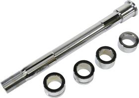 264556 Drag Specialties Front Axle Kit 1 Inch D X 11-3/8 Chrome #264556 Harley Davidson