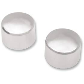 W16-0331 Drag Specialties 2008-2024 Harley Xl Fl Fx Xr Front Axle Caps Chrome