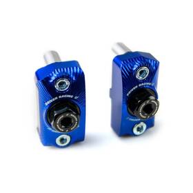 Cl77-drcax-202bl Driven Racing Captive Axle Blocks - Blue Drcax-202blcl77